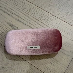 Miu Miu Blush Velvet Eyeglass Case